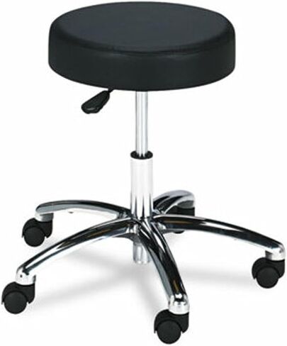 Safco Products 3434BL Adjustable Rolling Mobile Economy Lab Stool, Home, Office, Dr Offices and More, Black in Saudi Arabia