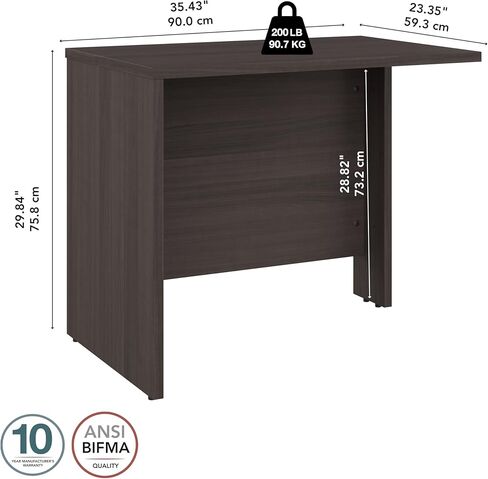 Bush Business Furniture Studio C Bridge/Return, 36W, Storm Gray in Saudi Arabia