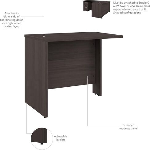 Bush Business Furniture Studio C Bridge/Return, 36W, Storm Gray in Saudi Arabia
