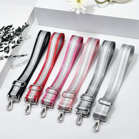 Purse Strap Silver Hardware Wide Bag Straps Replacement Crossbody Adjustable Shoulder Strap for Purses in Saudi Arabia
