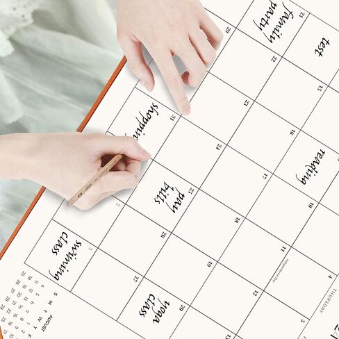 Large Desk Calendar 2024-2025 with Desk Mat, Desktop Calendar 18 Monthly Runs From Jul 2024 to Dec 2025, Desk Pad Calendar 22 x 17 Inch Perfect for Planning, Organizing, and Scheduling Your Life (Black) in Saudi Arabia