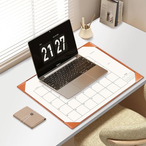 Large Desk Calendar 2024-2025 with Desk Mat, Desktop Calendar 18 Monthly Runs From Jul 2024 to Dec 2025, Desk Pad Calendar 22 x 17 Inch Perfect for Planning, Organizing, and Scheduling Your Life (Black) in Saudi Arabia