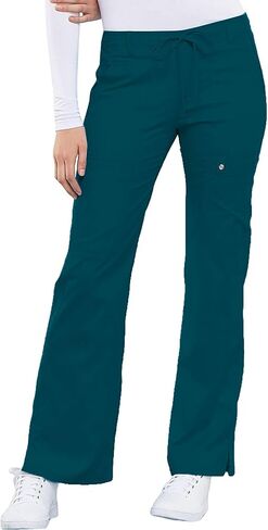 Cherokee Luxe Women Scrubs Pant Low Rise Flare Leg Drawstring Cargo 21100 in Saudi Arabia