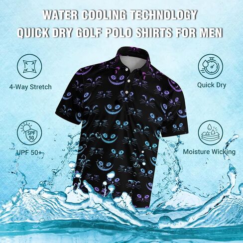 Golf Polo Shirts, Moisture Wicking Sports Shirts for Men, Ultral Soft Golf Shirts Stylish Collared Shirts Polo Shirts for Men in Saudi Arabia