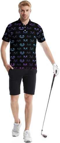 Golf Polo Shirts, Moisture Wicking Sports Shirts for Men, Ultral Soft Golf Shirts Stylish Collared Shirts Polo Shirts for Men in Saudi Arabia