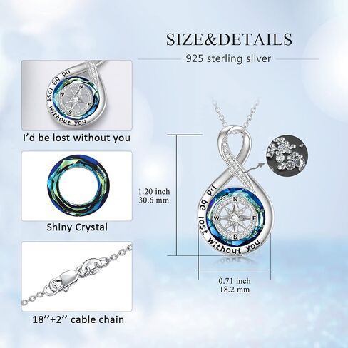 مجموعة قلادة البوصلة TOUPOP والأقراط المتدلية البوصلة in Kuwait