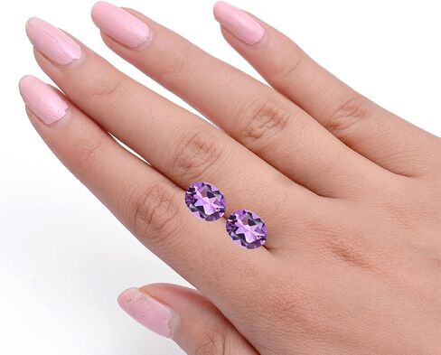 AAA Quality Calibrated Natural Amethyst Faceted Loose Gemstone For Jewelry Making Amethyst Mix Size Box in Kuwait