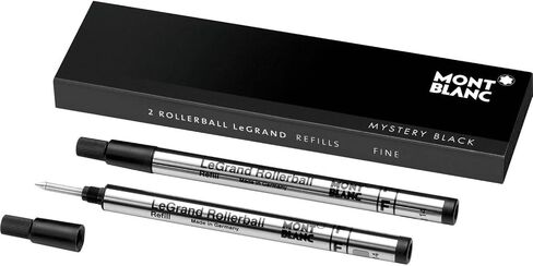 Mont Blanc Rollerball Refill, Legrand Fine, 2X1, Mystery Black (105166) in Saudi Arabia