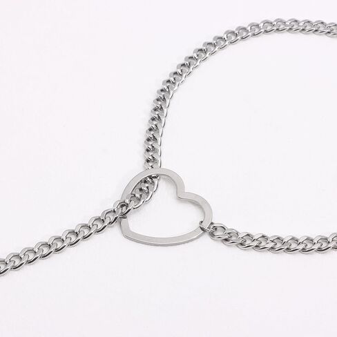 Heart O-ring Slip Necklace for women Punk Gothic Cuban Cat Star Necklace Adjustable Lariat Y-Necklace Goth Choker Jewelry Gift in Kuwait