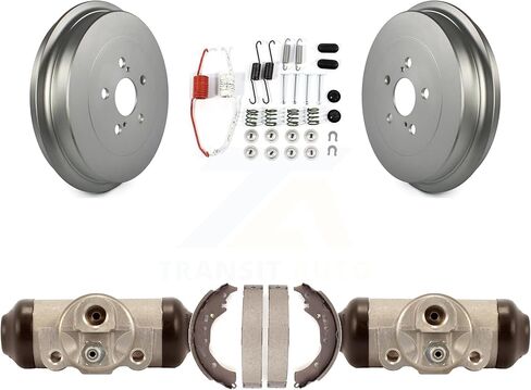 Rear Coated Brake Drum Shoes Spring And Cylinders Kit Replacement For 2009-2013 Toyota Corolla KGN-100098 in Saudi Arabia