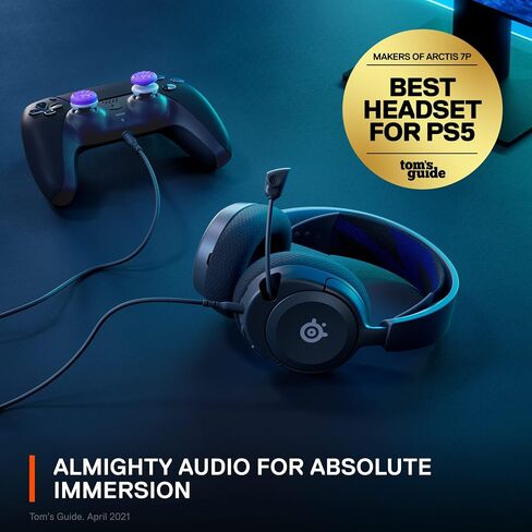SteelSeries Arctis Nova 1P Wired Gaming Headset for PS5/PS4 Black (Renewed) in Saudi Arabia