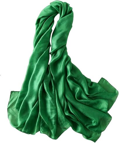 Wander Agio Womens Chiffon Shawl Party Wraps Evening Dress Bridesmaid Long Linen Scarves for Wedding Pearl Gloss Finish in Saudi Arabia
