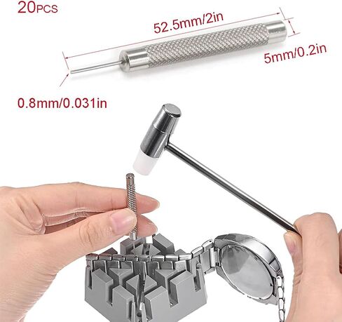 YXQ Watch Band Pin Punch 0.8mm Needle Watch Remover Watchmaker Repair Tool Watch Band Link Removal Tools Pack of 20 in Saudi Arabia