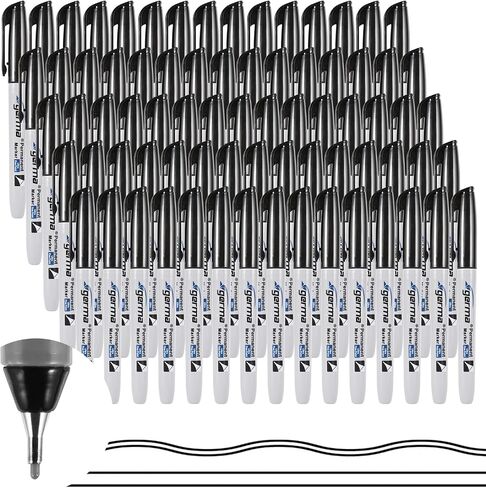 Ultra Fine Point Permanent Marker Bulk, 36 Assorted Colors 0.4mm Fine Tip Permanent Markers set，Thin Tip Works on Paper, Glass, Ceramic, Plastic, Wood, Rock, Metal for Kids and Adult in Saudi Arabia