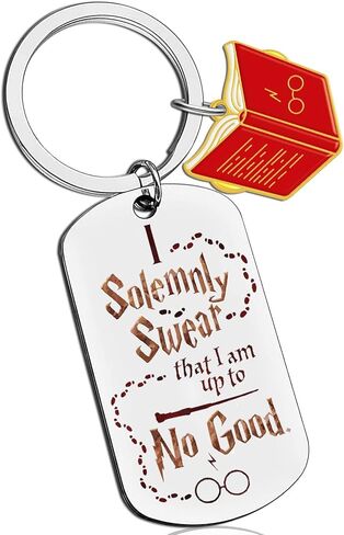 هاري سلسلة المفاتيح الهدايا الفخار البضائع شخصية هدية سحرية لابنة في سن المراهقة الفتيات هدايا لعشاق هاري عناصر الموضة أقسم رسميا قلادة المفاتيح in Kuwait