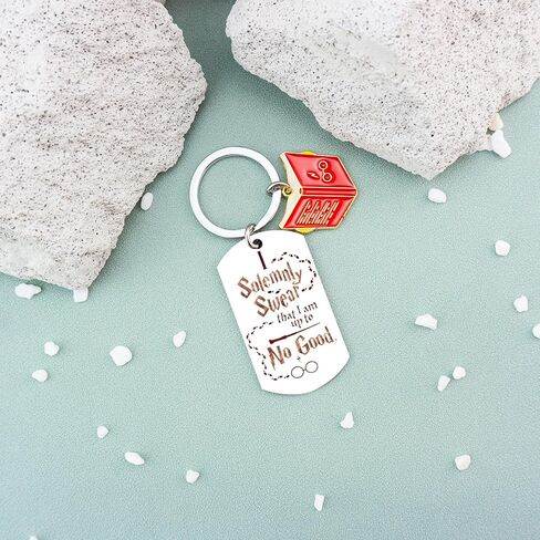 هاري سلسلة المفاتيح الهدايا الفخار البضائع شخصية هدية سحرية لابنة في سن المراهقة الفتيات هدايا لعشاق هاري عناصر الموضة أقسم رسميا قلادة المفاتيح in Kuwait