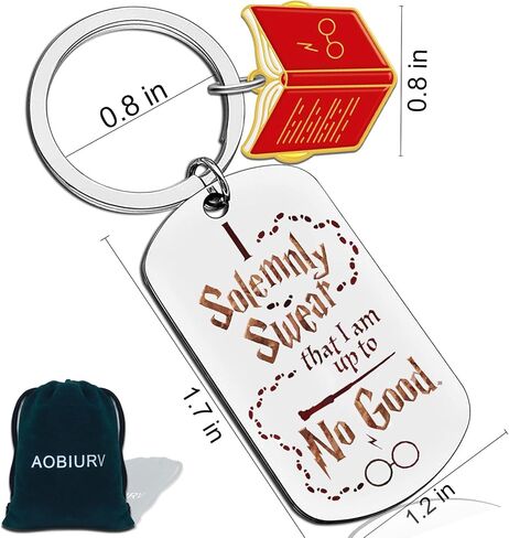 هاري سلسلة المفاتيح الهدايا الفخار البضائع شخصية هدية سحرية لابنة في سن المراهقة الفتيات هدايا لعشاق هاري عناصر الموضة أقسم رسميا قلادة المفاتيح in Kuwait