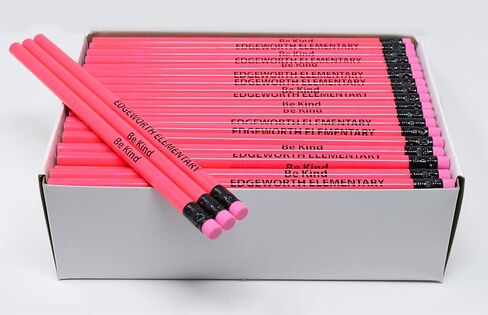 Promotional Personalized Imprinted Neon Round Pencils- 500 per box in Kuwait