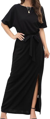 Batwing Dress for Women Formal Dresses for Women with Sleeves Cocktail Dresses for Wedding Guest in Saudi Arabia