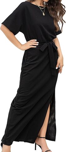 Batwing Dress for Women Formal Dresses for Women with Sleeves Cocktail Dresses for Wedding Guest in Saudi Arabia