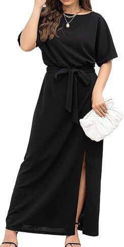 Batwing Dress for Women Formal Dresses for Women with Sleeves Cocktail Dresses for Wedding Guest in Saudi Arabia