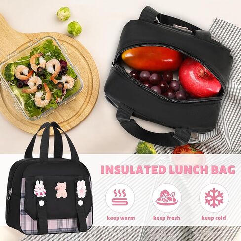 School Backpack for Girls, Kids Girls Backpacks with Lunch Bag Pencil Case, Cute Girls Bookbag Teens Backpack for Kindergarten Preschool Elementary Middle School, Pink in Kuwait
