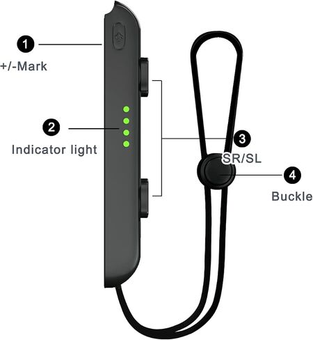 Lonxmovs 2 Pack Wrist Strap for Switch Joycon - Replacement Accessories for Joy con Straps (Black) in Kuwait