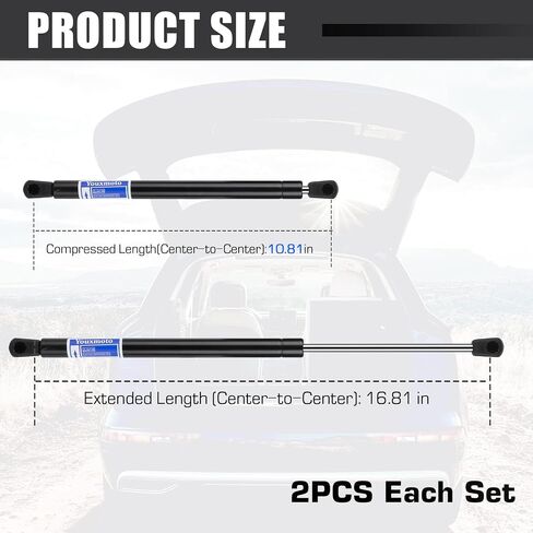 Rear Trunk Hatch Tailgate Lift Supports Shock Struts fit for Jeep Patriot 2007-2017, 6138 SG314071 5054353AB, Pack of 2 in Saudi Arabia