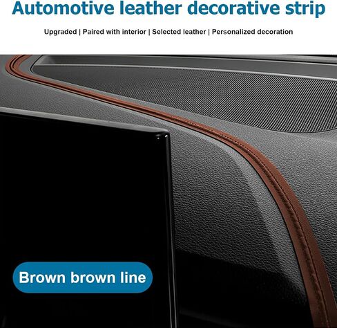 9.84FT(3M) Automobile Interior Trim Strip Leather Decorative Line, Car Interior DIY Flexible Gap Moulding Trim Sticker Door Air Outlet Dashboard Strips, for Vehicles SUV Truck RV (Black/Red) in Saudi Arabia