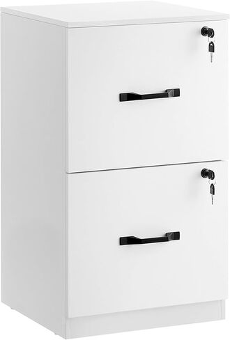 VASAGLE 4-Drawer File Cabinet, Filing Cabinet for Home Office, Printer Stand, with 4 Lockable Drawers, Adjustable Hanging Rail, for A4 and Letter-Size Files, Rustic Brown UOFC062B01 in Kuwait