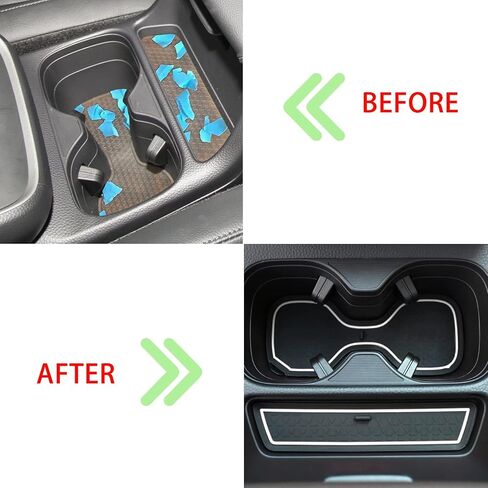 بطانة وحدة التحكم المركزية لملحقات Honda CRV 2023 2024 2025، لسجادة حامل الأكواب CR-V، وسادة فتحة الباب، زخرفة الأكواب، الجزء الداخلي من الغبار غير القابل للانزلاق، إدراج تزيين مطاطي مخصص (17 قطعة، حواف برتقالية) in Kuwait