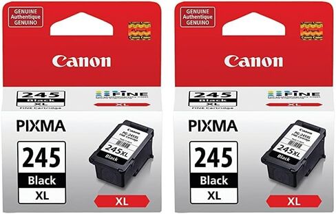 خرطوشة حبر سوداء أصلية PG-245 XL من Canon، متوافقة مع iP2820، MG2420/2924/2920/3020/2522/2525، MX492، TS3120/302/302a/202/202a/4520/3320 in Kuwait