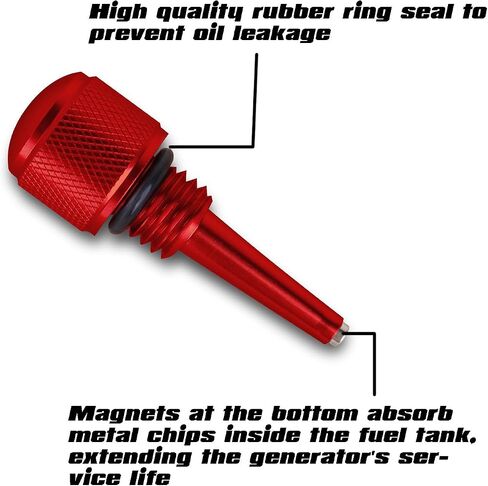 Magnetic Oil Dipstick, for Inverter Generators Compatible with Yamaha, WEN, Predator - Silver in Saudi Arabia