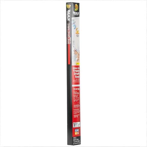 Duck Brand MAX Strength Clear 36" Trimmable Slide-On Triple Draft Seal Blocks Drafts Under Doors Keeps Out Dust, Insects & Pollen in Saudi Arabia