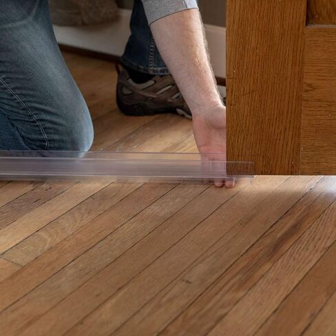 Duck Brand MAX Strength Clear 36" Trimmable Slide-On Triple Draft Seal Blocks Drafts Under Doors Keeps Out Dust, Insects & Pollen in Saudi Arabia