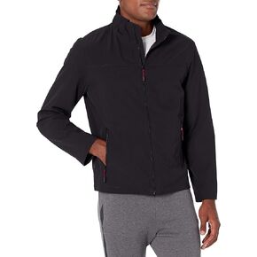 Men's Poly Stretch Zip Front