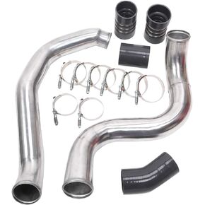 Turbo Intercooler Pipe Boot kit Compatible for Ford F250 F350 F450 F550 Tube 6.0L Powerstroke Diesel 2003-2007 (Black)