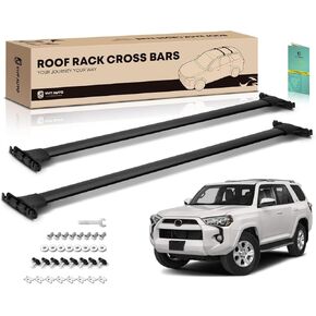 YHTAUTO 165lbs Roof Rack Cross Bars w/Hardware Fit for Toyota 4Runner 2010-2023 (with Raised Side Rails), T6063 Aluminum CrossBars Anti-Rust for Skiboard Kayak Snowboard Bike Rooftop Cargo Luggage