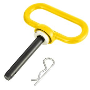 Magnetic Hitch Pin - Heavy Duty Ultra Strong Neodymium Magnet Trailer Gate Pin for Easy One-Handed Hook On & Off, for Lawn Mower Trailer Hitch Pin and Tow Behind Attachments（Red）