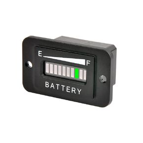 Runleader 12V/24V LED Battery Level Indicator,Programmable Battery Charge Meter for Lead Acid Trojan LiFePO4 AGM GEL,Waterproof Design for Golf Cart Forklift Lawn Mower
