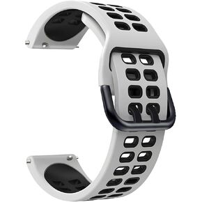 20mm 22mm Quick Release Rubber watch band-Stretchy Soft Breathable Silicone Sport Band for Men Women