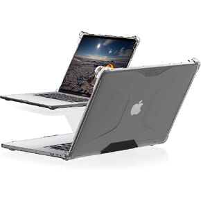 UAG مصمم لجهاز MacBook Pro 13 بوصة 2020-2021 M1، 2022 M2 (A2289، A2251 & A2338) غطاء كمبيوتر محمول Plyo شفاف شفاف، خفيف الريش، متين عسكريًا تم اختباره من قبل URBAN ARMOR GEAR in Kuwait