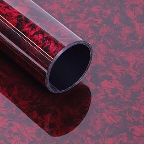 Lypumso Forged Carbon Fiber Vinyl Wrap, Gloss Red Car Wrap Vinyl Film Easy Installation with Air Release Technology Auto Car Sticker Decal Sheet 1ft x 5ft