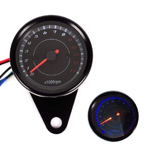 Motorcycle Speedometer Tachometer Odometer Rev Counter 0-13000 RPM