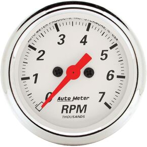 AUTO METER 1397 Arctic White Electric Tachometer 2.3125 in.