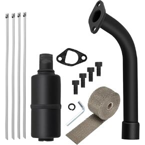 Exhaust Muffler Silencer Pipe with Heat Exhaust Wrap for Predator 212 Performance Parts for Predator 196cc 224cc 200cc 6.5HP Honda GX160 GX200 Engine Coleman CT200u BT200X Go Kart Mini Bike Exhaust in Kuwait