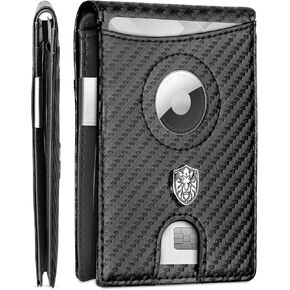 Men's Wallet for Tile Mate (2024) – Bifold Tile Wallet for Men – RFID Blocking with Holder for Tile Tag - Wallet for Tile Tracker 10 with Credit Card Holders and 1 ID Window - Blue