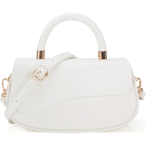Milan Chiva Small Elegant Top Handle Purses for Women Mini Shoulder Bag Cute Crossbody Purse