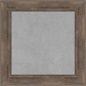 Amanti Art Framed Magnetic Board (21 x 21) Hardwood Mocha Magnet Board, Small Magnetic Bulletin Board for Office Decor, Mudroom, Kitchen or Organization Drop Zone from WI, USA