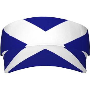 Cute Funny Scotland Flag Hats Men Women Sun Visors Foldable Sport Hats Summer Beach Packable Hat Adjustable Size